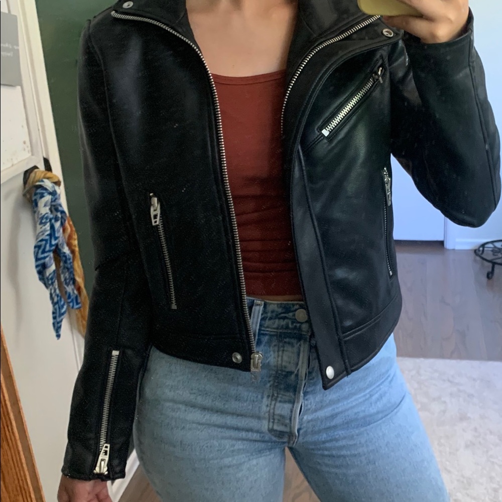 COPY - Blank NYC leather Moto jacket